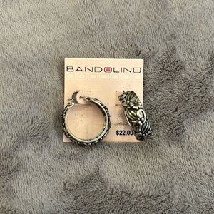 Floral Hoop Earrings